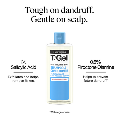 Neutrogena T/Gel 2-In-1 Anti-Dandruff Shampoo & Conditioner 250ml