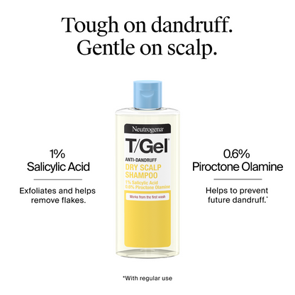 Neutrogena T/Gel Anti-Dandruff Shampoo for Dry Hair 250ml