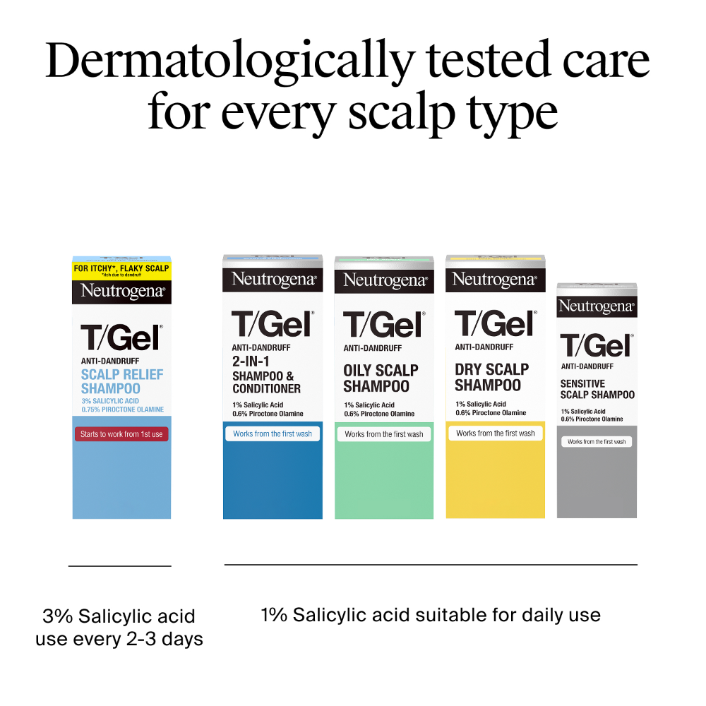 Neutrogena T/Gel Anti-Dandruff Shampoo for Dry Hair 250ml