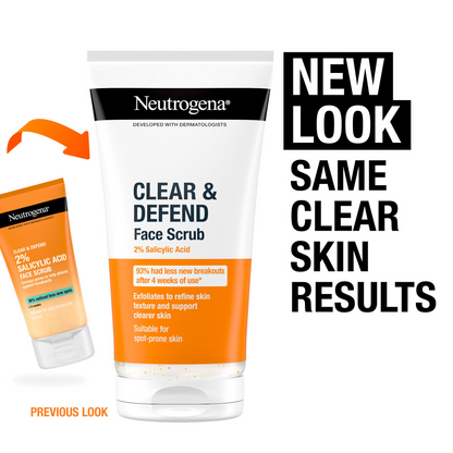 Neutrogena Clear & Defend Facial Scrub 150ml