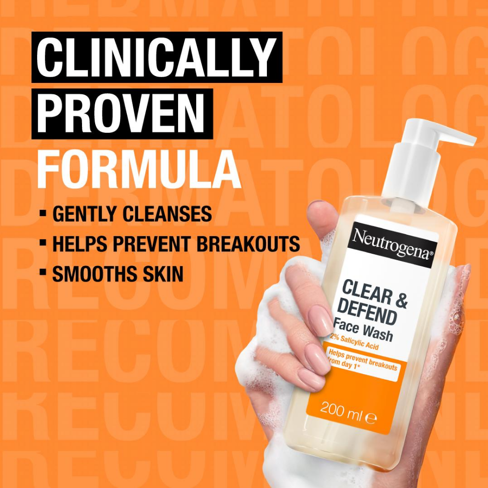 Neutrogena Clear & Defend Facial Wash 200ml