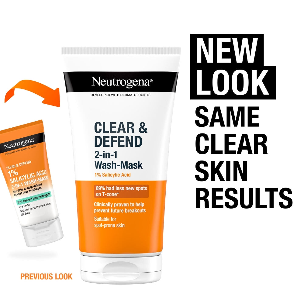 Neutrogena Clear & Defend Wash Mask 150ml