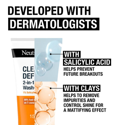 Neutrogena Clear & Defend Wash Mask 150ml