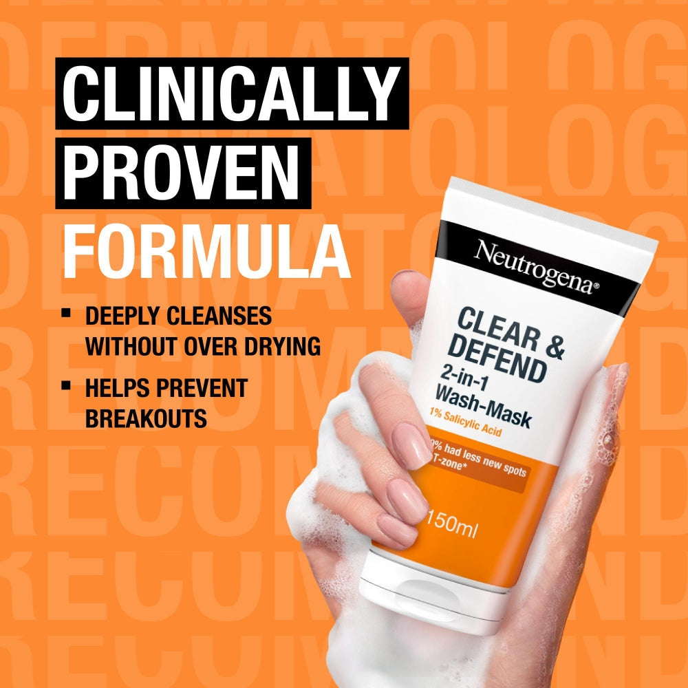 Neutrogena Clear & Defend Wash Mask 150ml