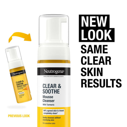 Neutrogena Clear & Soothe Turmeric Mousse Cleanser 150ml