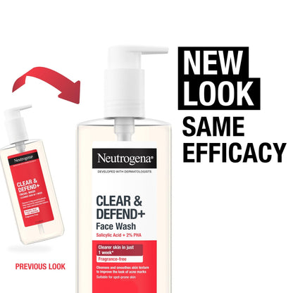 Neutrogena Clear & Defend+ Facial Wash 200ml