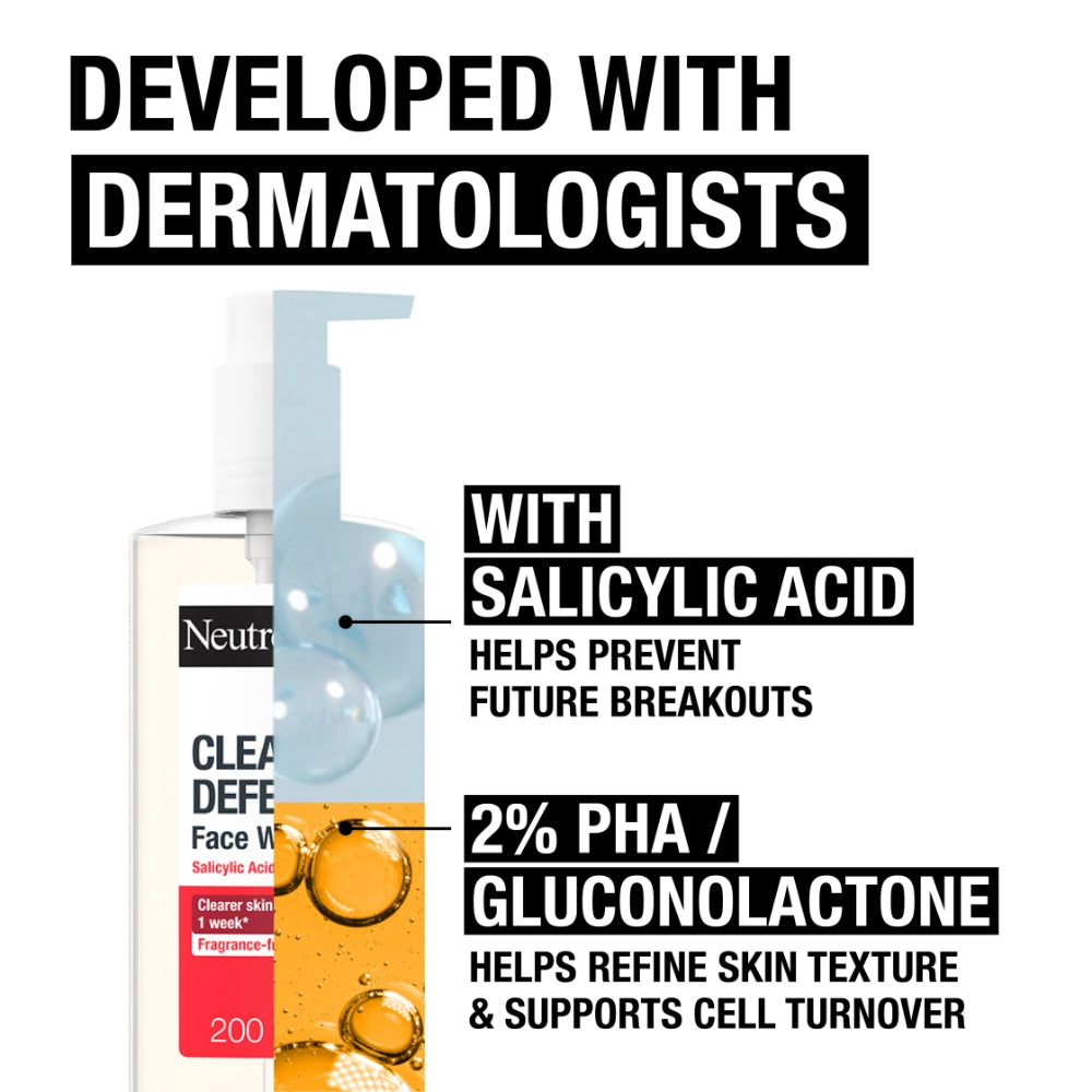 Neutrogena Clear & Defend+ Facial Wash 200ml