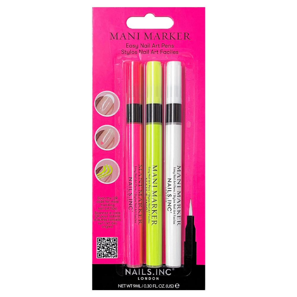 Nails Inc. Neon Mani Marker Nail Art Pen Trio 3 x 3ml