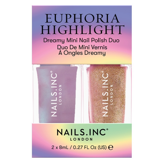 Nails Inc. Euphoria Highlight Dreamy Mini Nail Polish Duo 2 x 8ml