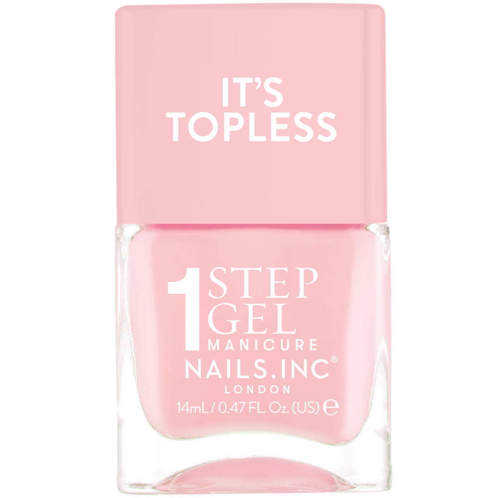 Nails Inc. It's Topless 1-Step Gel Sabrina Nail Polish 14ml