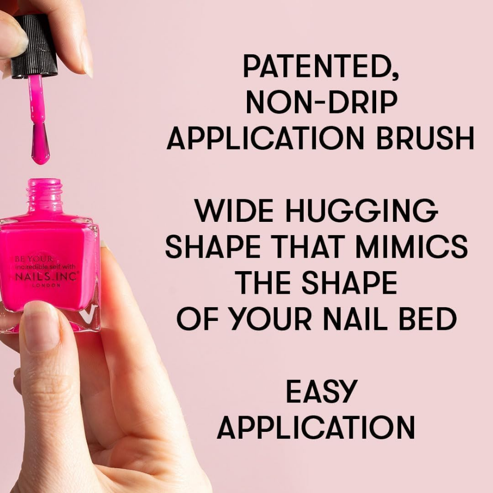 Nails Inc. Jelly Effect 45 Second Speedy Gloss Hot Pink Nail Polish 14ml