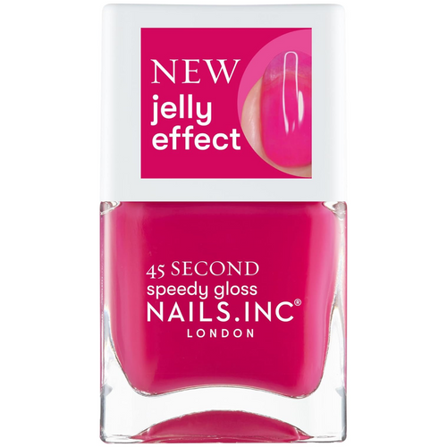 Nails Inc. Jelly Effect 45 Second Speedy Gloss Hot Pink Nail Polish 14ml