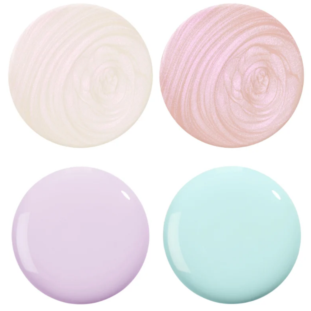 Nails Inc. The Glow Story Hyaluronic Acid Infused Nail Polish Set 4 x 14ml.