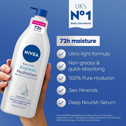 Nivea Express Hydration 72hr Body Lotion 400ml