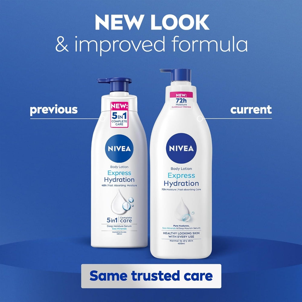 Nivea Express Hydration 72hr Body Lotion 400ml