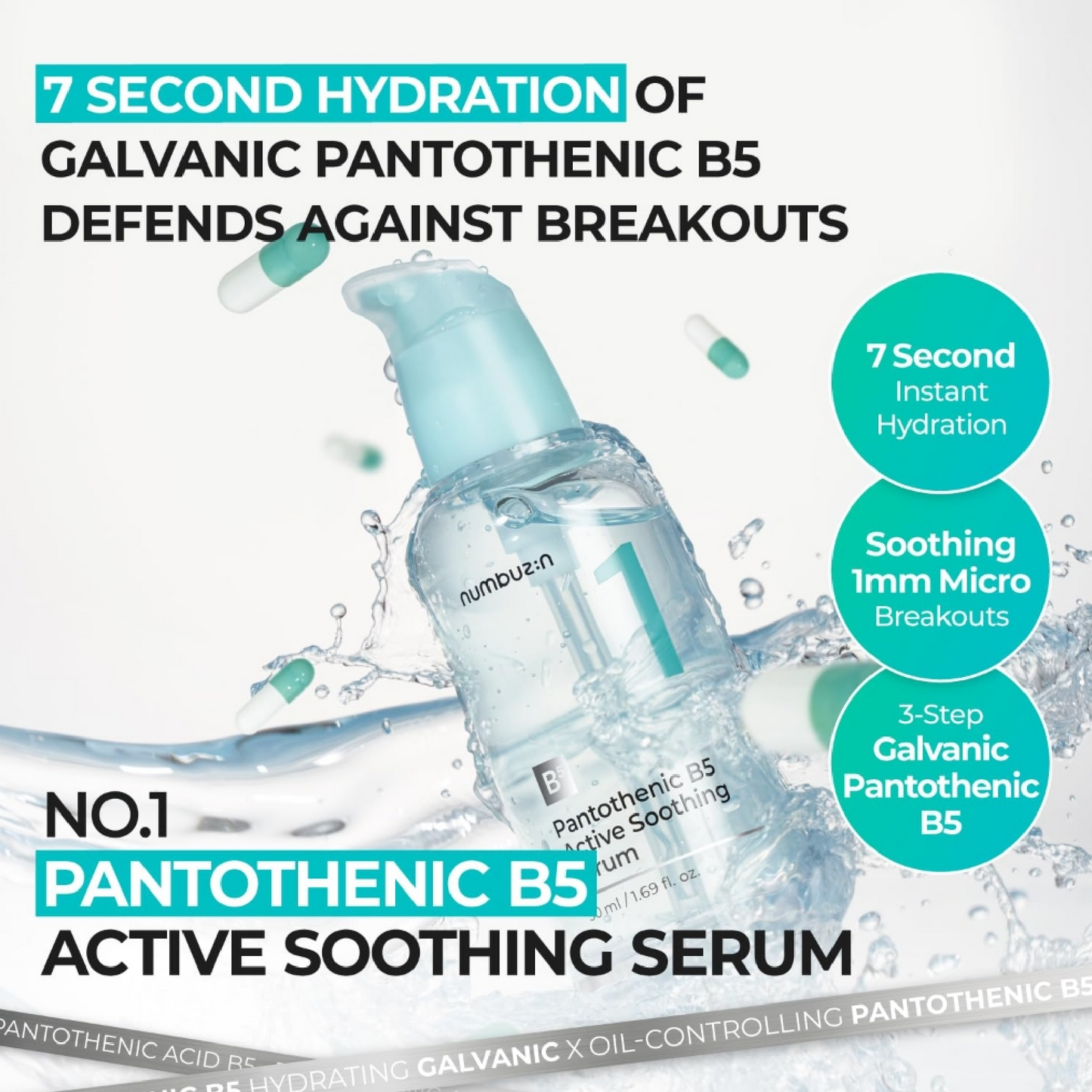 Numbuzin No. 1 Pantothenic B5 Active Soothing Serum 50ml