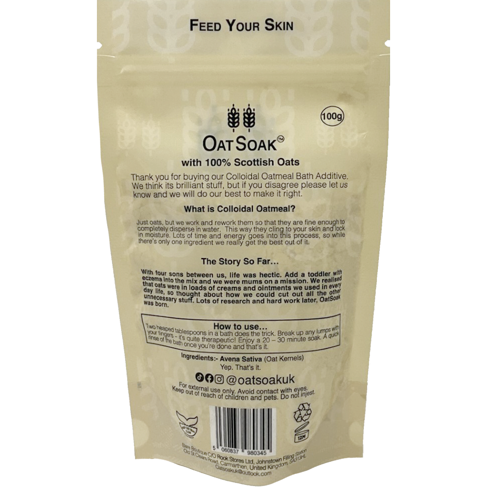OatSoak Dissolvable Bath Oats 100g