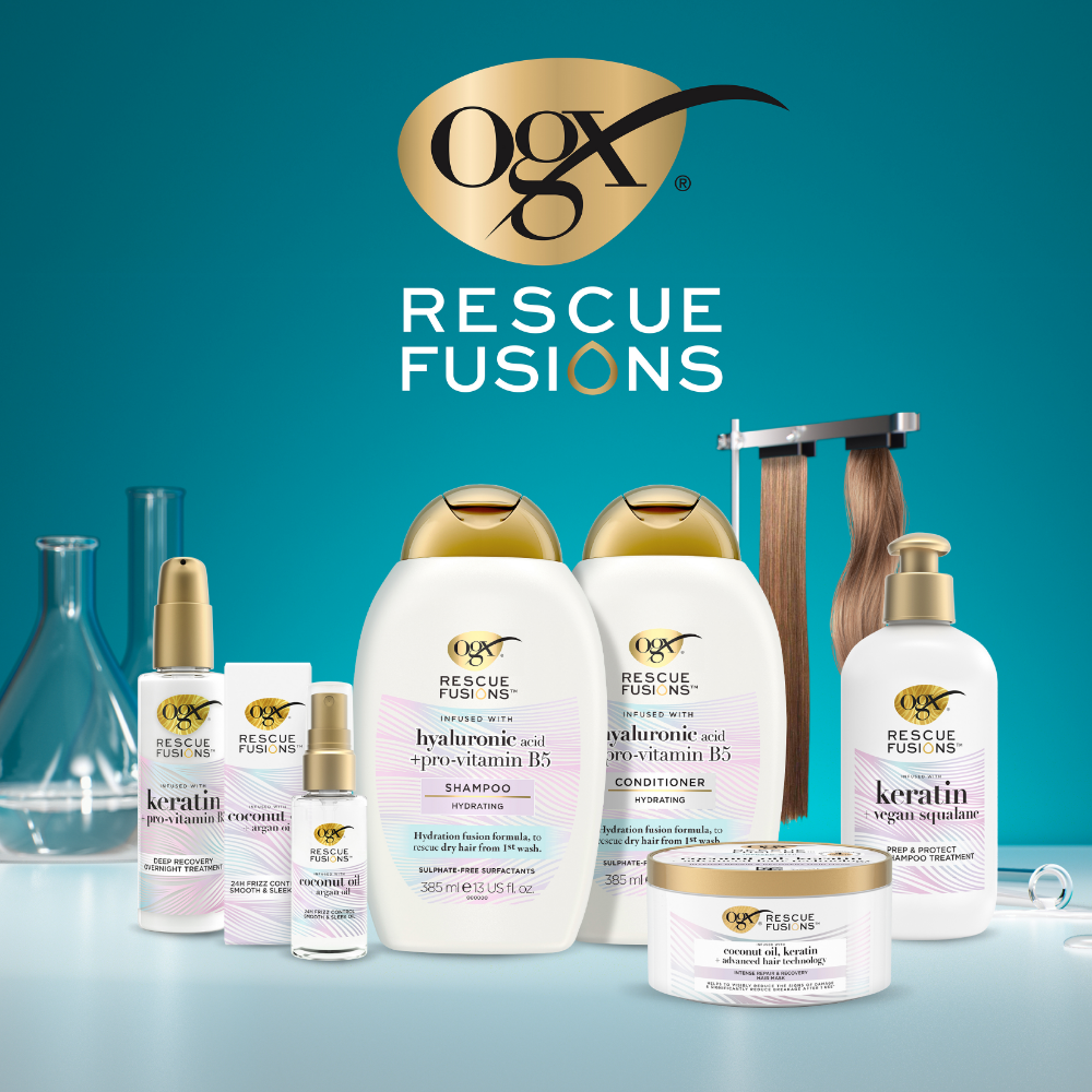 OGX Rescue Fusions Hyaluronic Acid & Pro-Vitamin B5 Hydrating Conditioner 385ml