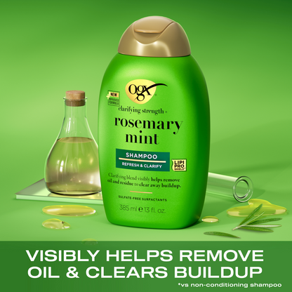 OGX Refreshing Strength+ Clarifying Rosemary & Mint Shampoo 385ml