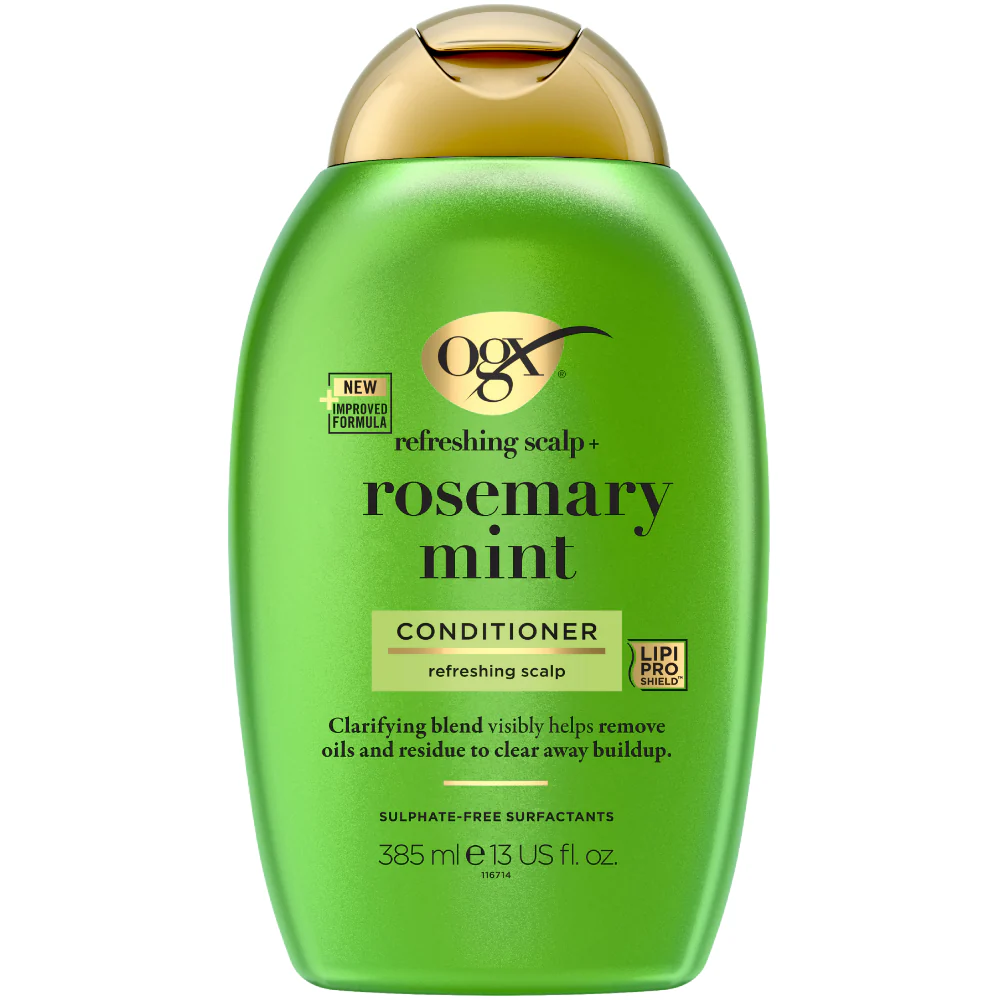 OGX Refreshing Strength+ Clarifying Rosemary & Mint Shampoo & Conditioner Twin 2 x 385ml