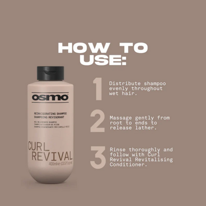 Osmo Curl Revival Reinvigorating Shampoo & Revitalising Conditioner Twin 2 x 400ml