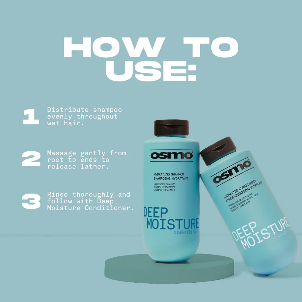 Osmo Deep Moisture Hydrating Shampoo & Conditioner Twin Pack (2 x 400ml)