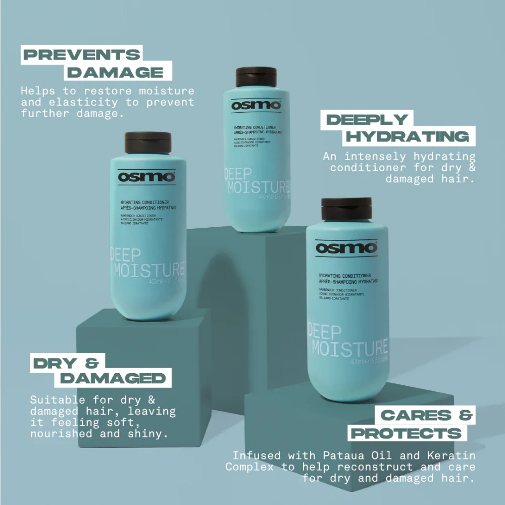 Osmo Deep Moisture Hydrating Shampoo & Conditioner Twin Pack (2 x 400ml)
