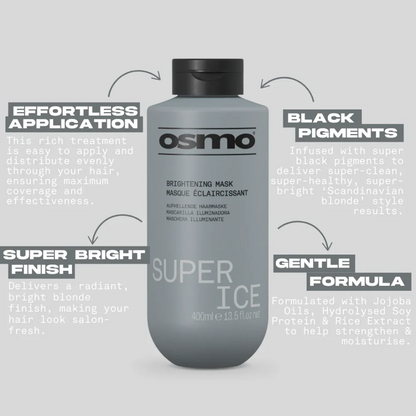 Osmo Super Ice Brightening Shampoo & Brightening Mask Twin 2 x 400ml