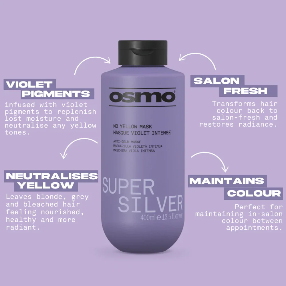 Osmo Super Silver No Yellow Shampoo & Mask Twin 2 x 400ml