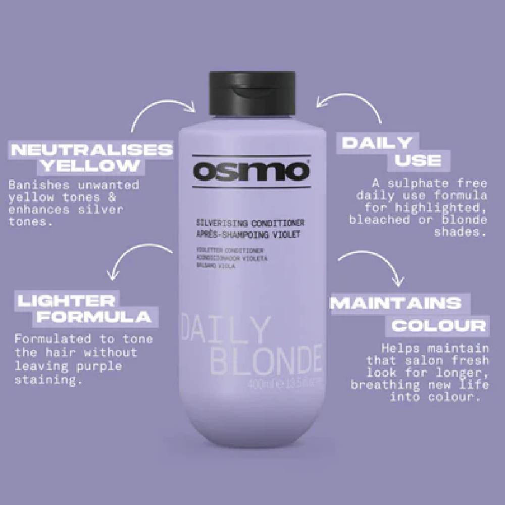 Osmo Super Silver No Yellow Shampoo & Mask Twin 2 x 400ml