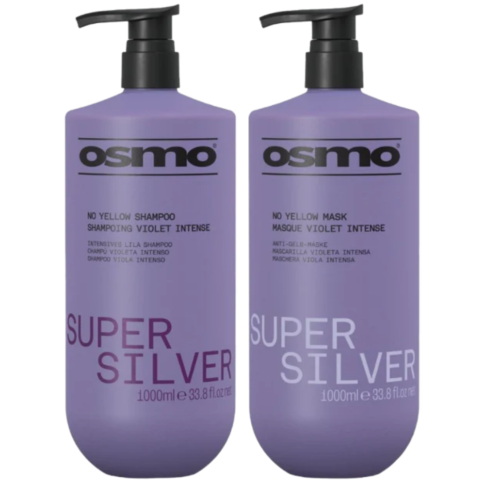 Osmo Super Silver No Yellow Shampoo & Silverising Conditioner Twin 2 x 1000ml