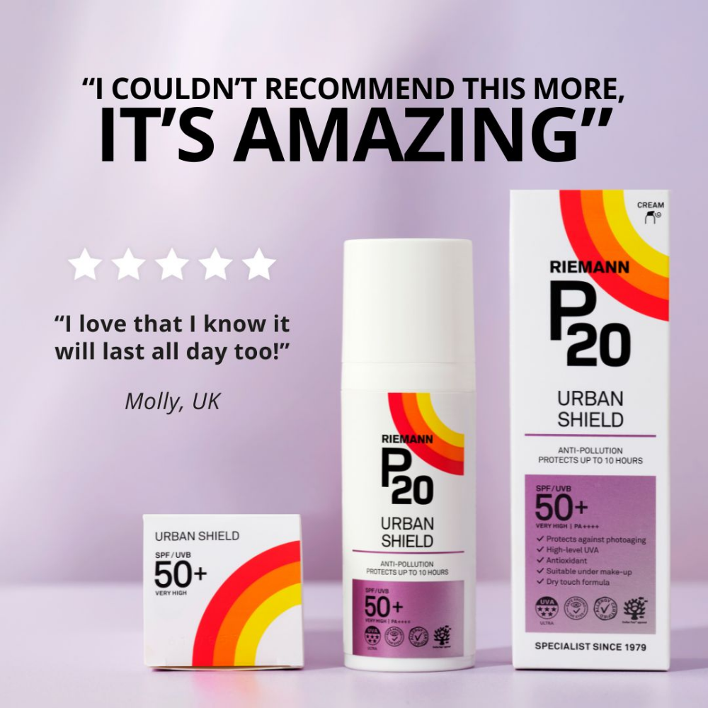 Riemann P20 Original Face Urban Shield Sun Cream SPF50+ 50g