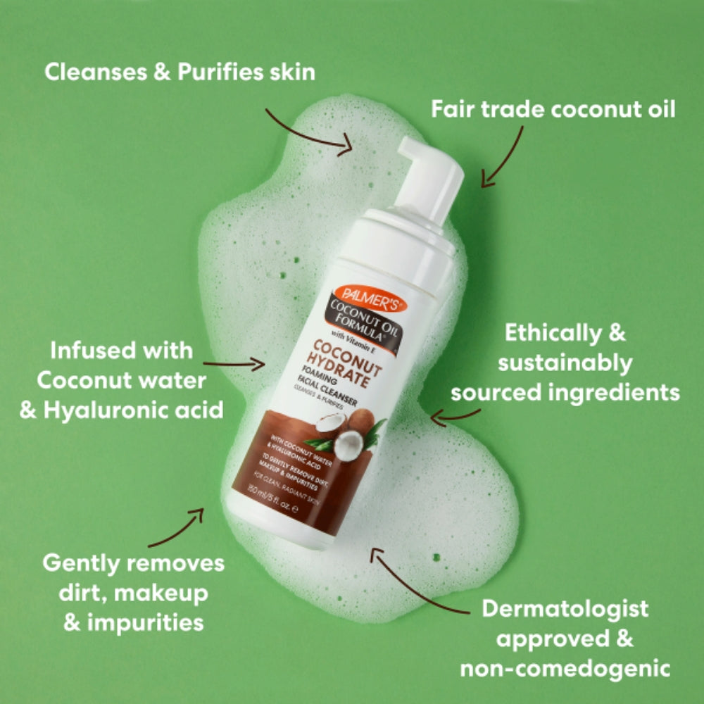 Palmer's Coconut Hydrate Foaming Facial Cleanser 155ml