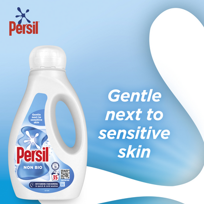 Persil Non-Bio Liquid Laundry Washing Detergent 35 Washes 945ml