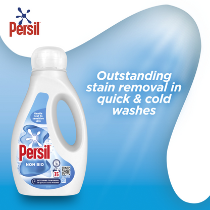 Persil Non-Bio Liquid Laundry Washing Detergent 35 Washes 945ml