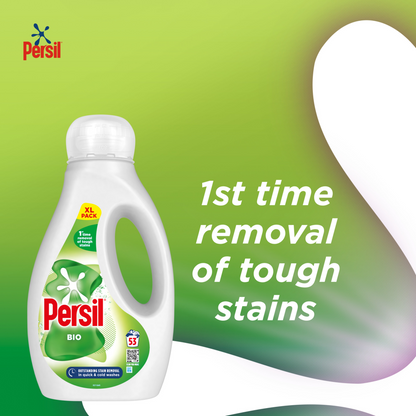 Persil Bio Liquid Laundry Washing Detergent 53 Washes 1431ml