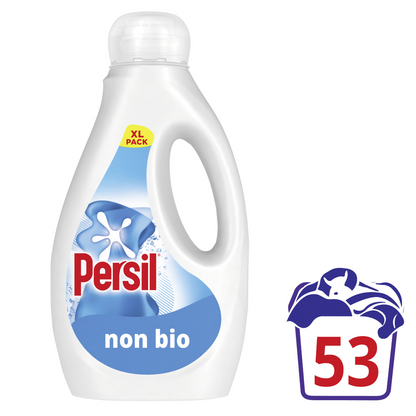 Persil Non-Bio Liquid Laundry Washing Detergent 53 Washes 1431ml