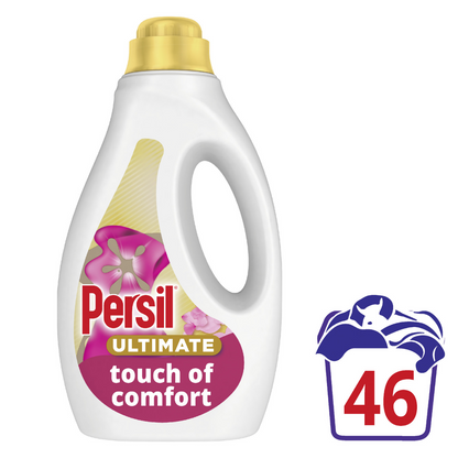 Persil Ultimate Touch Of Comfort Bio Liquid Laundry Washing Detergent 46 Washes 1242ml