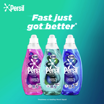 Persil Wonder Wash Speed Clean Non-Bio Liquid Laundry Detergent 55 Washes 1485ml