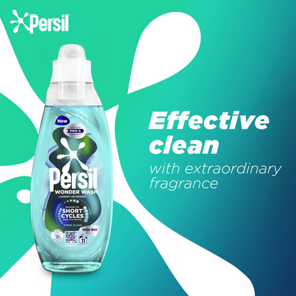 Persil Wonder Wash Speed Clean Non-Bio Liquid Laundry Detergent 31 Washes 837ml