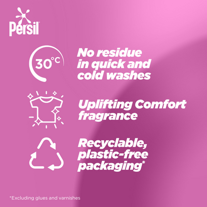 Persil Ultimate Touch Of Comfort Bio Laundry Washing Detergent Capsules 38 Washes