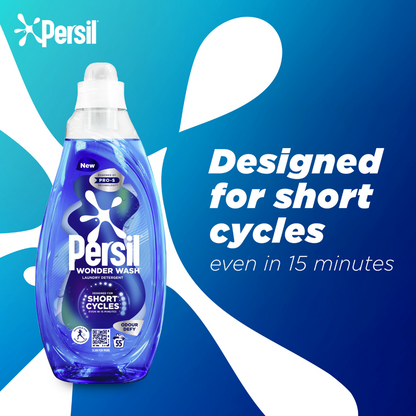 Persil Wonder Wash Odour Defy Bio Liquid Laundry Washing Detergent 55 Washes 1485ml