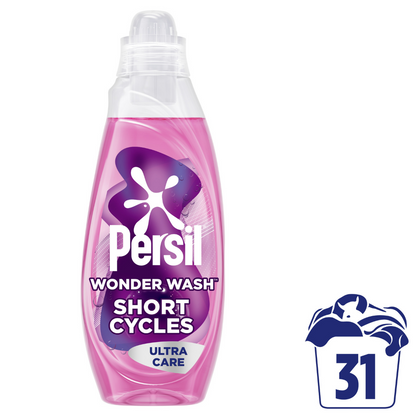 Persil Wonder Wash Ultra Care Bio Liquid Laundry Washing Detergent 31 Washes 837ml