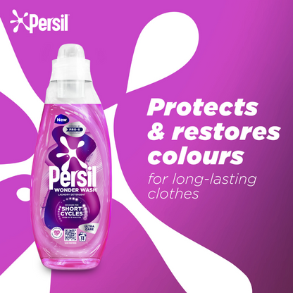 Persil Wonder Wash Ultra Care Bio Liquid Laundry Washing Detergent 31 Washes 837ml