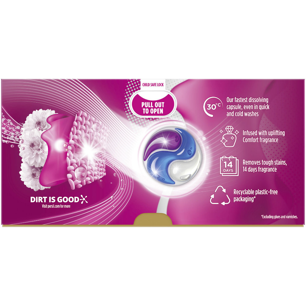 Persil Ultimate Touch Of Comfort Bio Laundry Washing Detergent Capsules 24 Washes