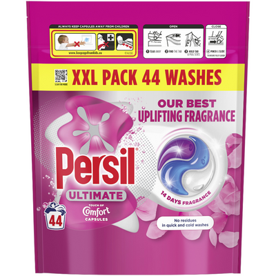 Persil Ultimate Touch Of Comfort Bio Laundry Washing Detergent Capsules 44 Washes