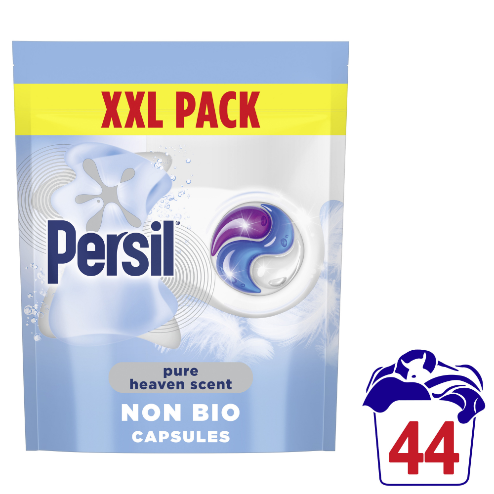 Persil Pure Heaven Scent Non-Bio Laundry Washing Detergent Capsules 44 Washes