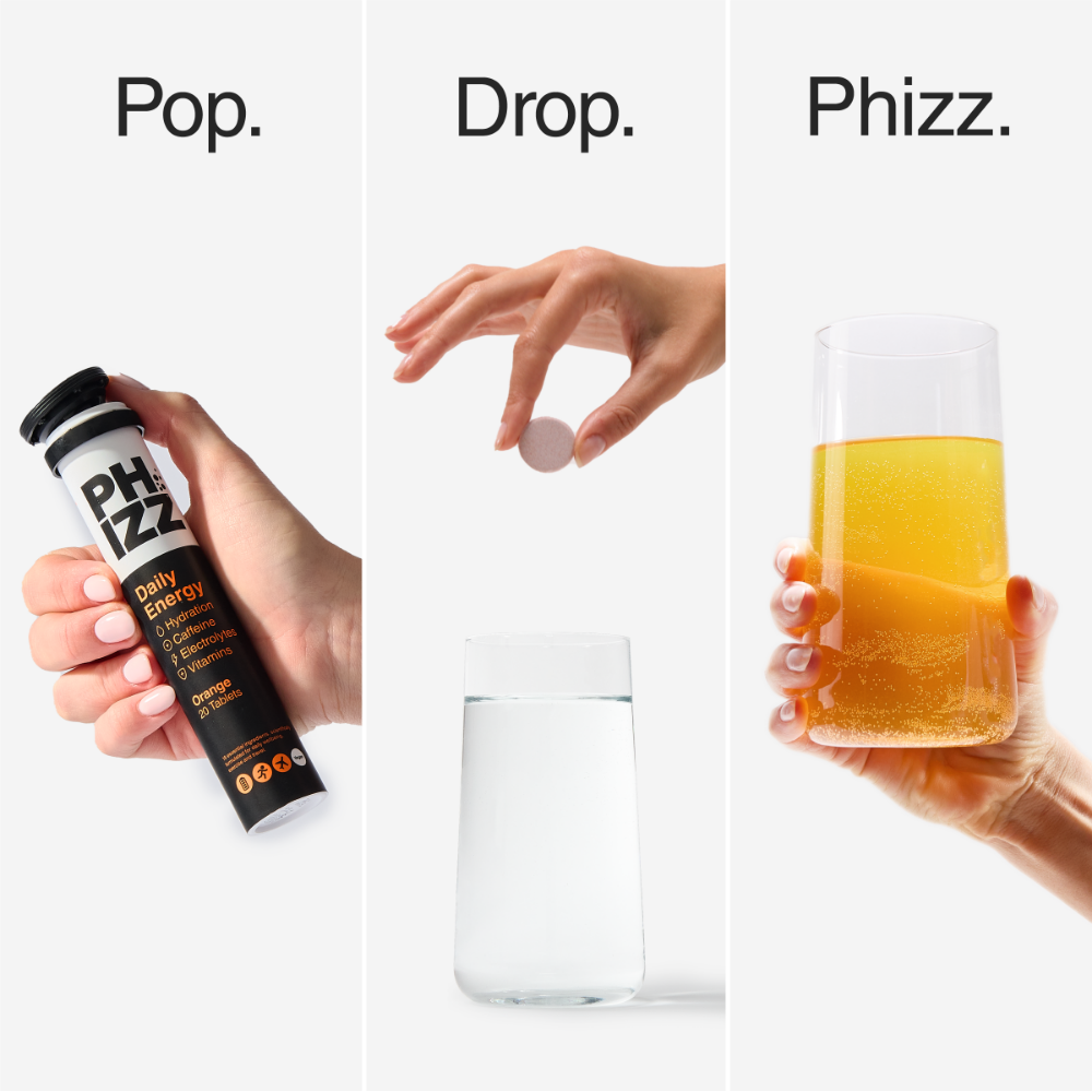 Phizz Daily Energy Orange Multivitamin Hydration Tablets 20 Tablets