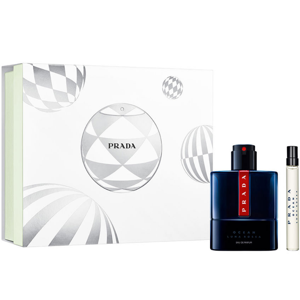 Prada Luna Rossa Ocean Eau De Parfum Gift Set 100ml