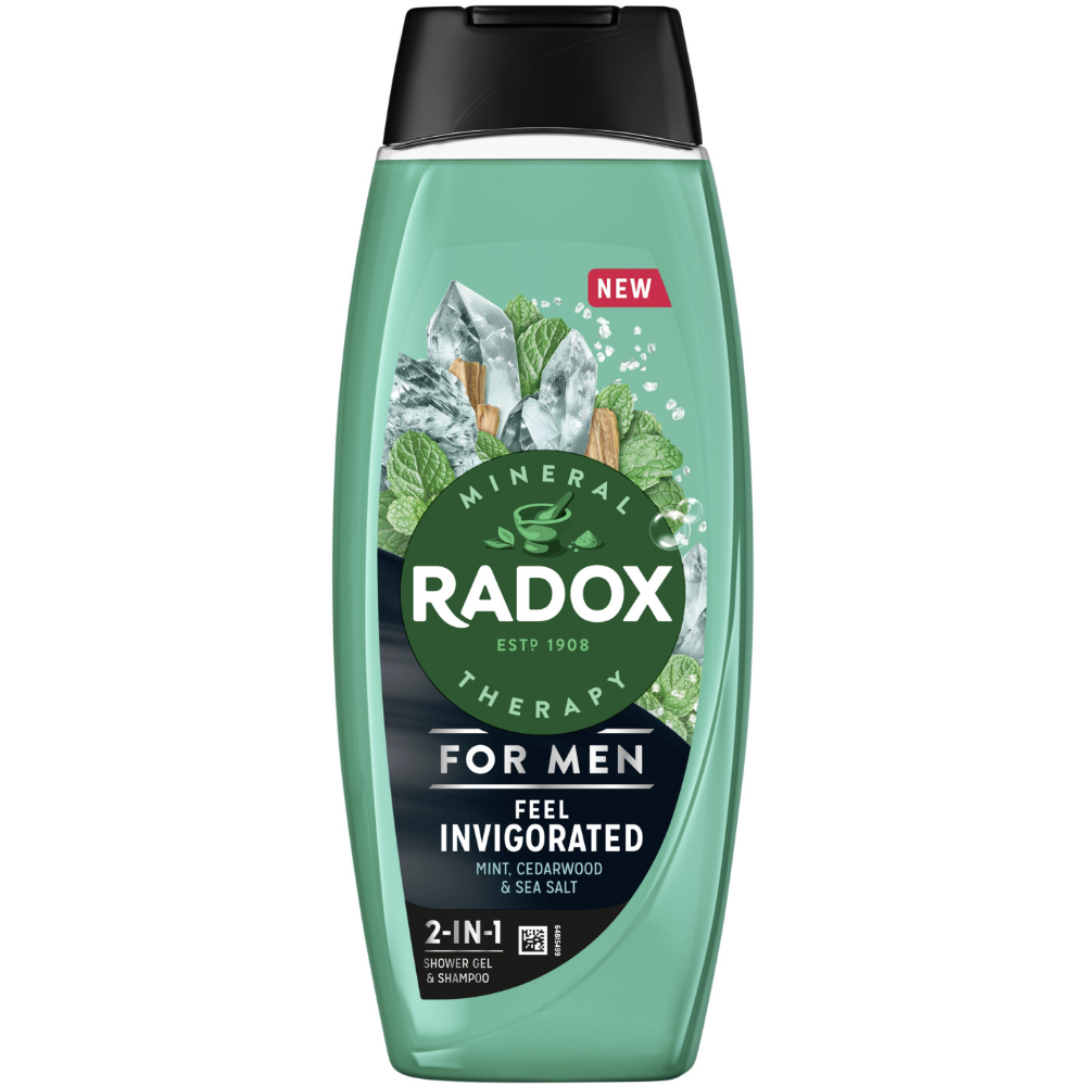 Radox Men 2-In-1 Shampoo & Shower Gel Feel Invigorated 450ml